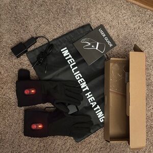 Intelligent Heating Black VR Gloves